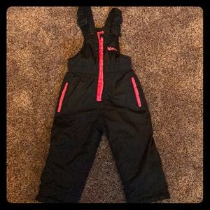 Toddler Girls 2t Weatherproof black Snow-pants NWT